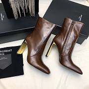 YSL hot-selling short brown boots - 1