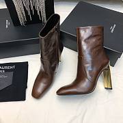 YSL hot-selling short brown boots - 3