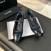 Chanel Mary Jane dark blue sandals - 1