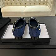 Chanel Mary Jane dark blue sandals - 3