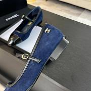 Chanel Mary Jane dark blue sandals - 2