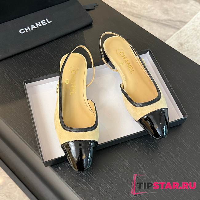 Chanel Mary Jane yellow sandals - 1