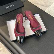 Chanel Mary Jane red sandals - 1