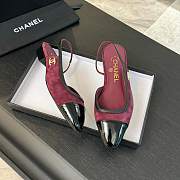 Chanel Mary Jane red sandals - 6