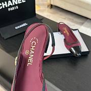 Chanel Mary Jane red sandals - 4