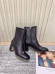 GG horsebit ankle black boots - 1