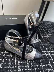 Chanel 24ss Mary Jane single silver shoes - 1