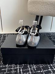 Chanel 24ss Mary Jane single silver shoes - 4