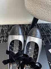 Chanel 24ss Mary Jane single silver shoes - 3