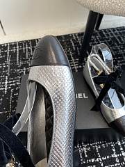 Chanel 24ss Mary Jane single silver shoes - 2