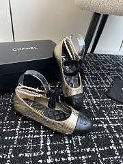 Chanel 24ss Mary Jane single gold shoes - 1