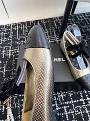 Chanel 24ss Mary Jane single gold shoes - 2