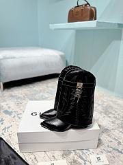 Givenchy Shark Lock Cowboy Black Boots - 6