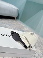 Givenchy Shark Lock Cowboy Wax Leather White Boots  - 3