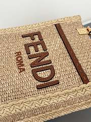 Fendi Look Mini Square Brown Bag 13.5x5.5x18cm - 4