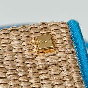 Fendi Look Mini Square Blue Bag 13.5x5.5x18cm - 4