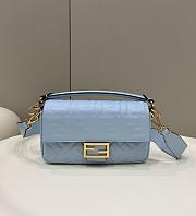 Fendi Baguette Medium Blue Bag 26×5×13cm - 1