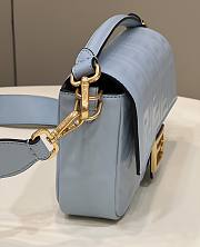 Fendi Baguette Medium Blue Bag 26×5×13cm - 5