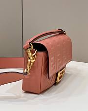 Fendi Baguette Medium Dark Pink Bag 26×5×13cm - 5