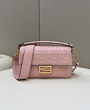 Fendi Baguette Medium Light Pink Bag 26×5×15cm - 1