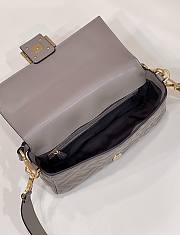 Fendi Baguette Medium Grey Bag 26×5×15cm - 3