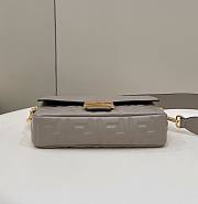 Fendi Baguette Medium Grey Bag 26×5×15cm - 2