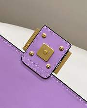  Fendi Baguette Medium Purple Bag 26×5×13cm - 3