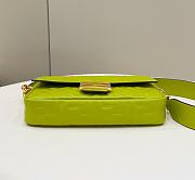 Fendi Baguette Medium Light Green Bag 26×5×13cm - 5