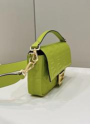 Fendi Baguette Medium Light Green Bag 26×5×13cm - 4