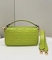 Fendi Baguette Medium Light Green Bag 26×5×13cm - 3