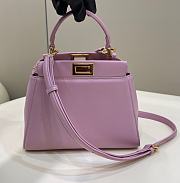 Fendi Peekaboo Purple Bag 23×7×19cm - 1