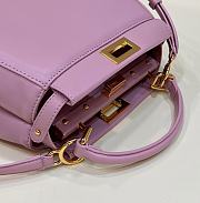 Fendi Peekaboo Purple Bag 23×7×19cm - 4