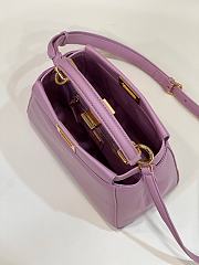 Fendi Peekaboo Purple Bag 23×7×19cm - 3