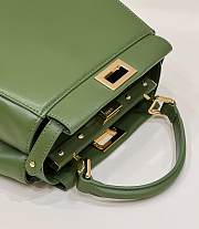 Fendi Peekaboo Dark Green Bag 23×7×19cm - 4