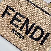 Fendi Handmade Straw Weaving Tote 36×16×30cm  - 5