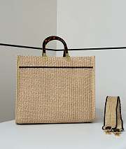 Fendi Handmade Straw Weaving Tote 36×16×30cm  - 3