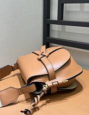 Loewe Shoulder Strap Gate Dual Small Brown Bag 25*19*12cm - 3