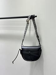 Loewe Shoulder Strap Gate Dual Small Black Bag 25*19*12cm - 2