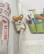 Corgi wool felt pendant - 2