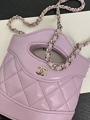  Chanel Nano Shopping Purpule Bag 20.5x17.5x3.5cm - 1