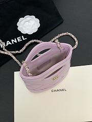  Chanel Nano Shopping Purpule Bag 20.5x17.5x3.5cm - 6