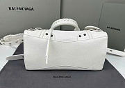 Balenciaga Neo Cagole City Small Handbag in white Arena lambskin 33x20.8x13.5cm - 5