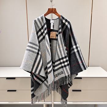 Burberry matching cashmere cape scaft 137x152cm 