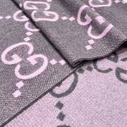 GG Cashmere Scarf & Beanie Black and Gray Pink Cashmere Unisex - 2