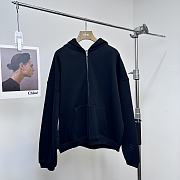 Alexder Wang zipper hooded black sweatshirt - 1