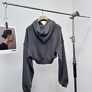 Alexder Wang zipper hooded grey sweatshirt - 6