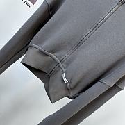 Alexder Wang zipper hooded grey sweatshirt - 4