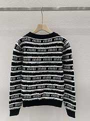 Miumiu black knitted round neck pullover - 3