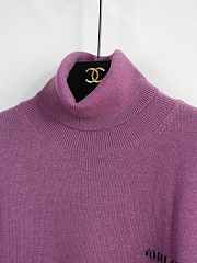 Miu miu high collar purple sweater  - 6