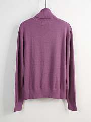 Miu miu high collar purple sweater  - 2